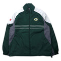 Reebok NFL Green Bay Packers giacca da pista giacca in nylon L verde poliestere Packers logo ricamato