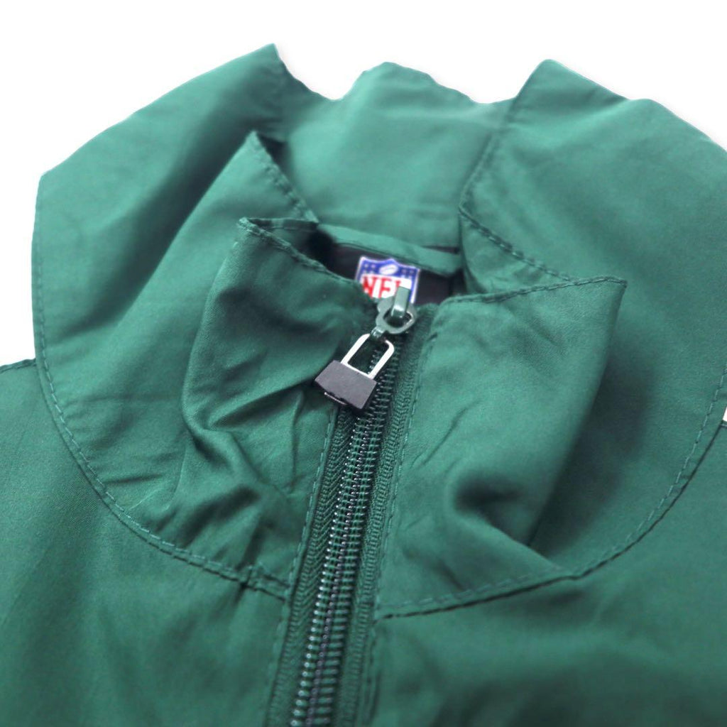 Reebok NFL Green Bay Packers giacca da pista giacca in nylon L verde poliestere Packers logo ricamato