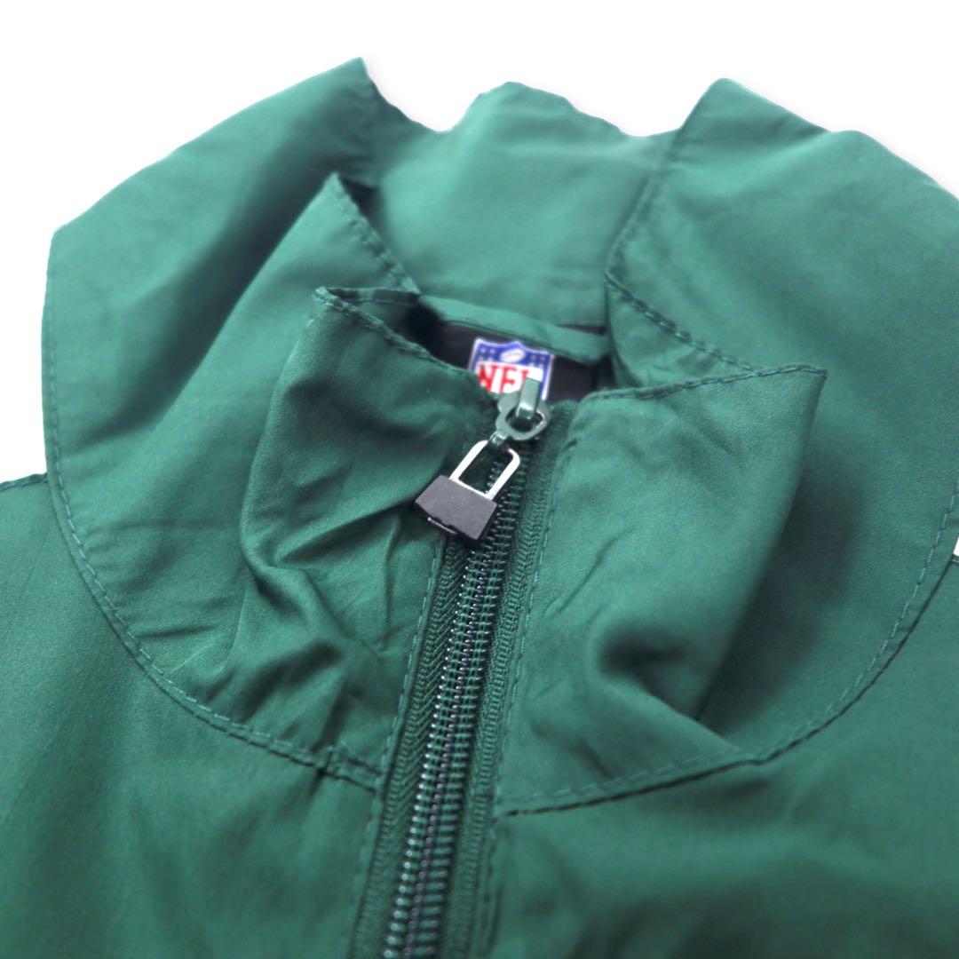 Reebok NFL Green Bay Packers giacca da pista giacca in nylon L verde poliestere Packers logo ricamato