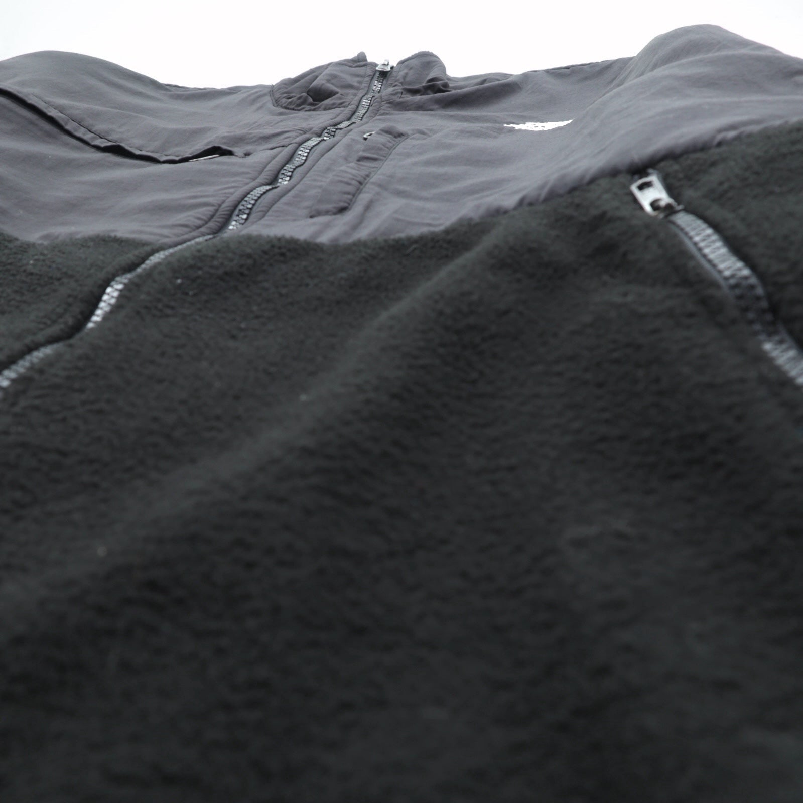 THE NORTH FACE デナリジャケット フリースジャケット XL ブラック ドローコード ナイロン切替 ベンチレーション