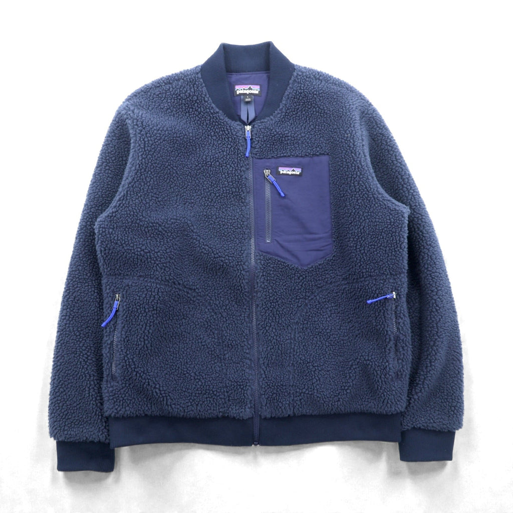 Patagonia レトロＸ 廃番 ボマージャケット Retro-X Bomber Jacket ボア フリースジャケット L ネイビー 22830