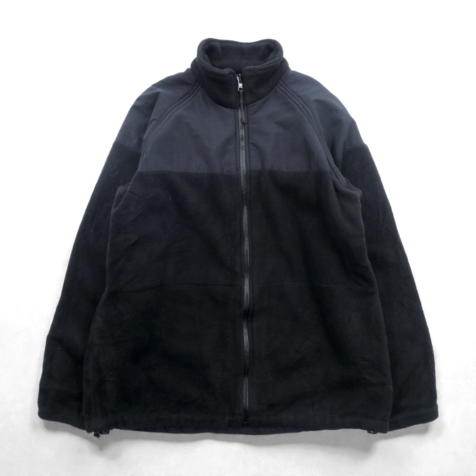 US NAVY 米軍 ECWCS GEN2 ポーラテック POLARTEC LEVEL-3 フリースジャケット L ブラック ナイロン切替 8415-01-539-4049