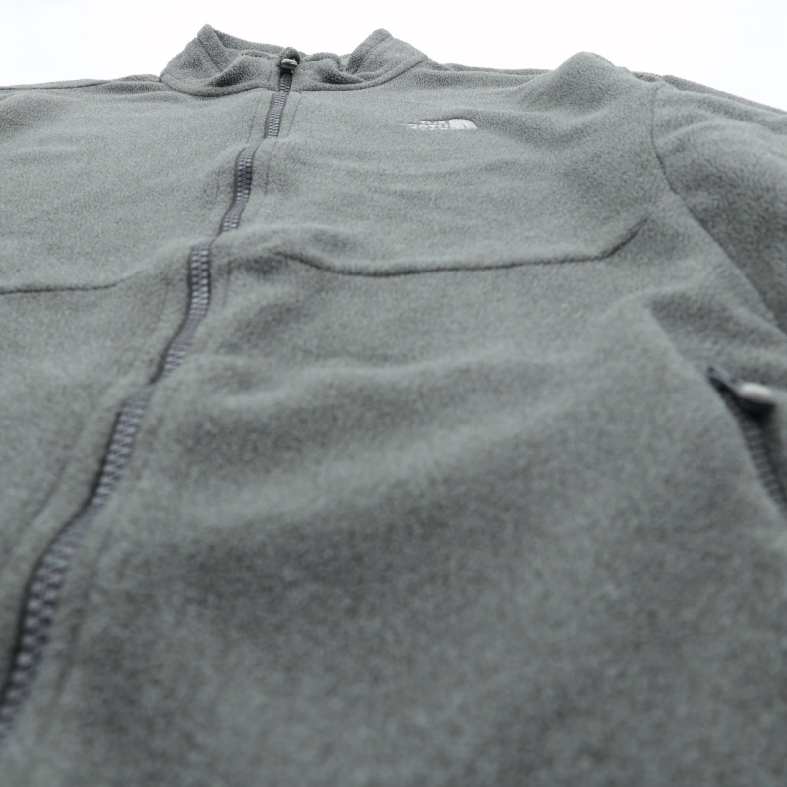 THE NORTH FACE ポーラテック POLARTEC フルジップ フリースジャケット L グレー AVZE US規格