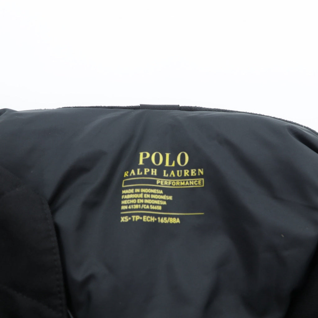 Polo Ralph Lauren ダウンジャケット N-3B ミリタリー コート XS ブラック ドローコード PERFORMANCE ファー着脱式