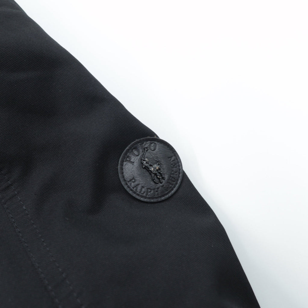 Polo Ralph Lauren ダウンジャケット N-3B ミリタリー コート XS ブラック ドローコード PERFORMANCE ファー着脱式