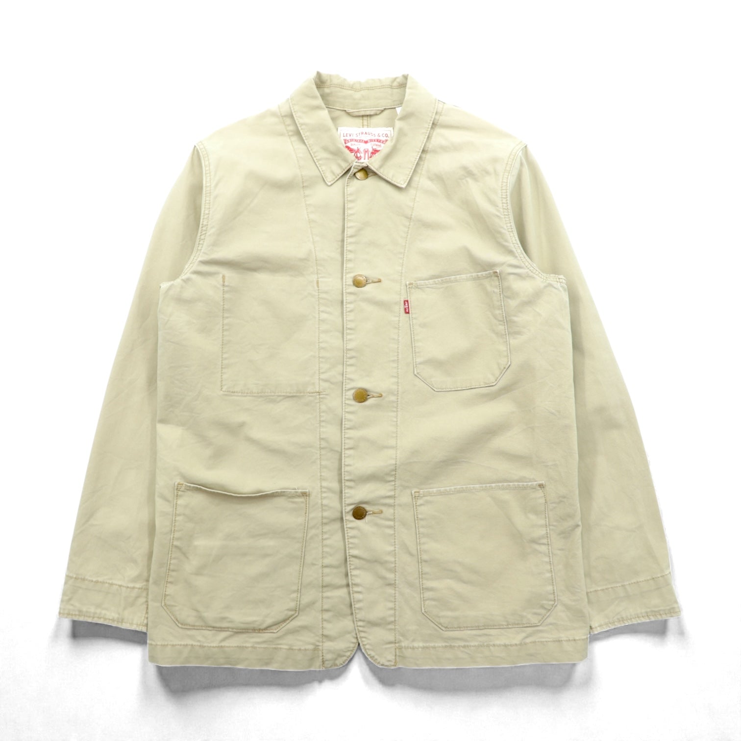 Levi's エンジニアコート カバーオール L ベージュ コットン STRETCH 29655