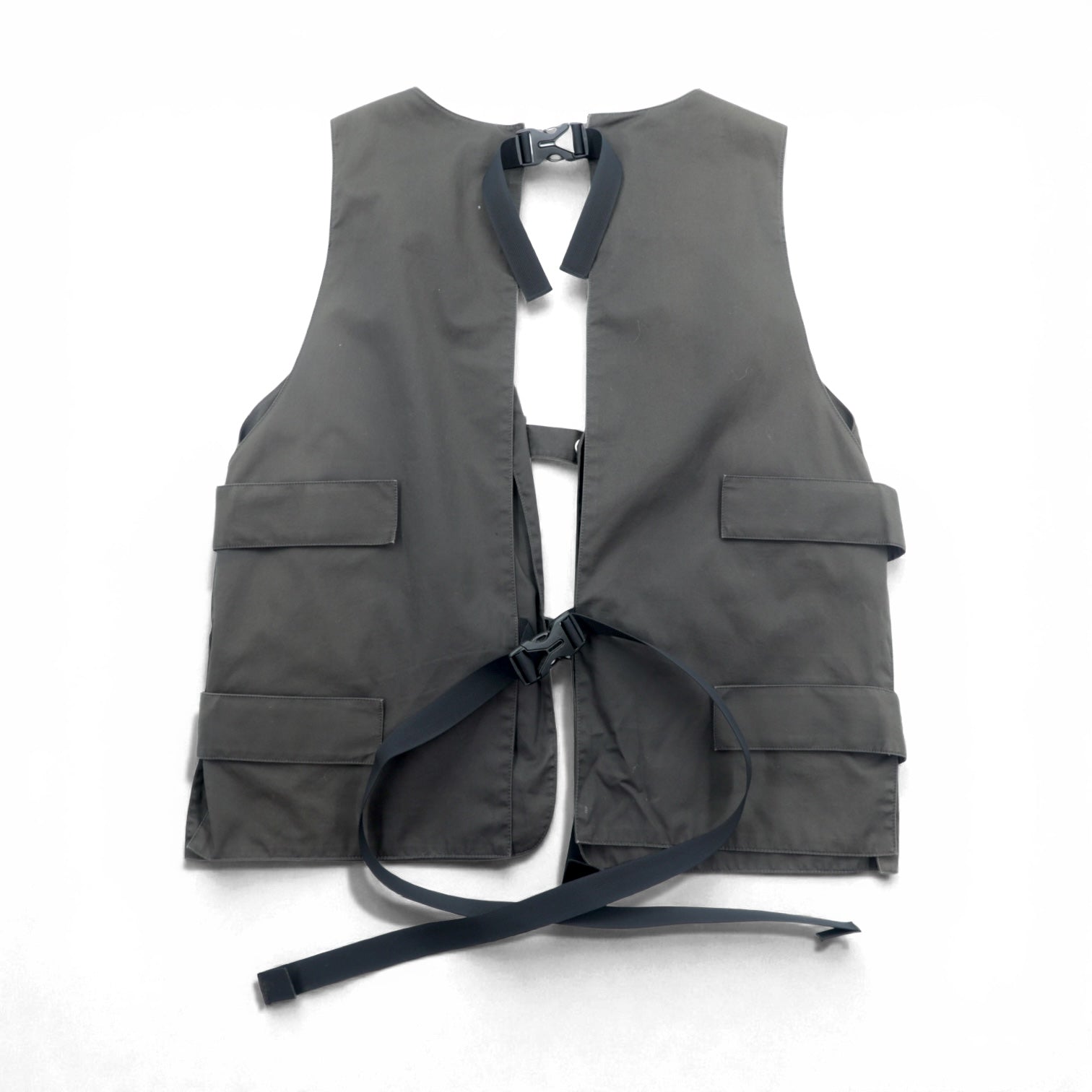 meanswhile ユーティリティベスト High Density Gabardine Split Vest FREE グレー MW-JKT21108 日本製