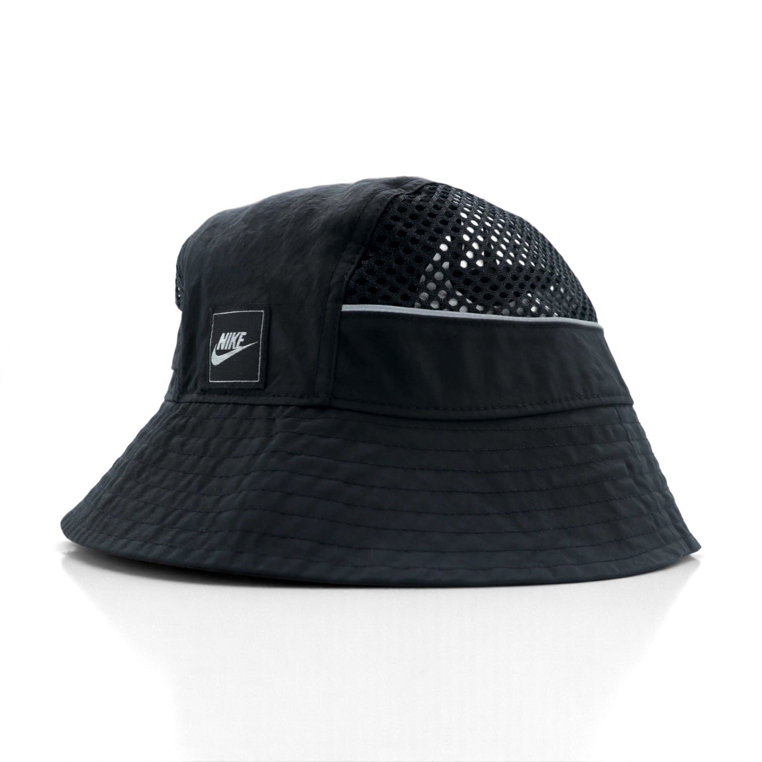 NIKE バケットハット メッシュ ポケット付き ブラック ナイロン Bucket Mesh Cap BV3363-010