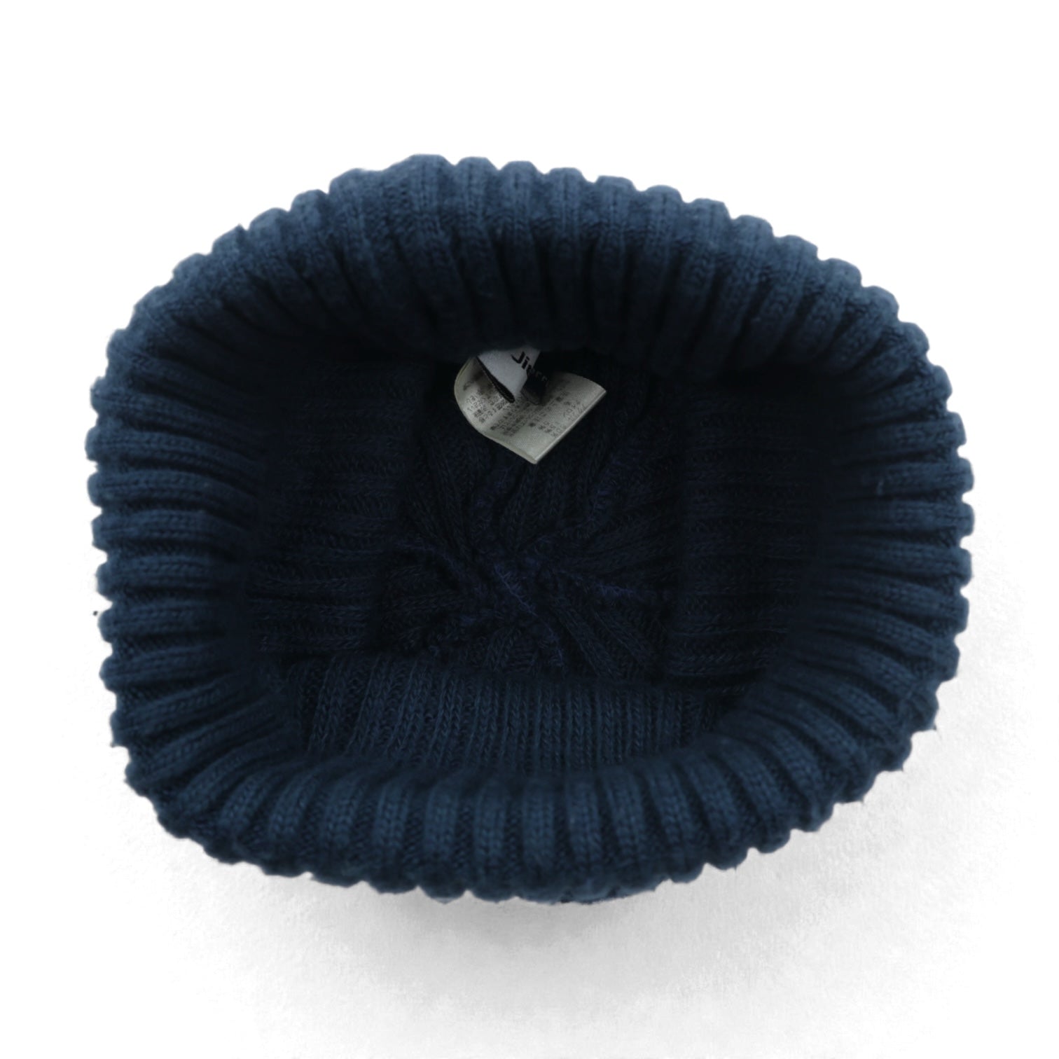 JieDa × override 日本製 ビーニー ニット帽 ネイビー アクリル BIG KNIT CAP youth 833790904