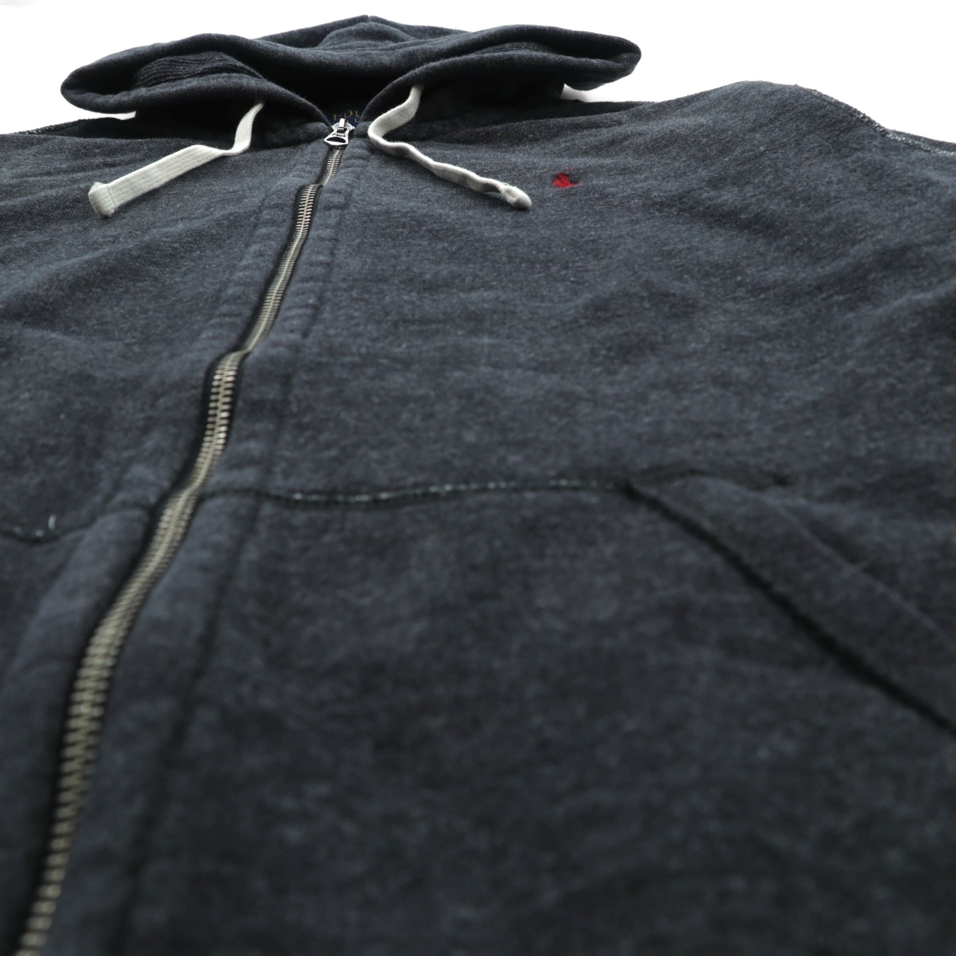 Polo Ralph Lauren リバースウィーブ ジップパーカー XL チャコールグレー スモールポニー刺繍