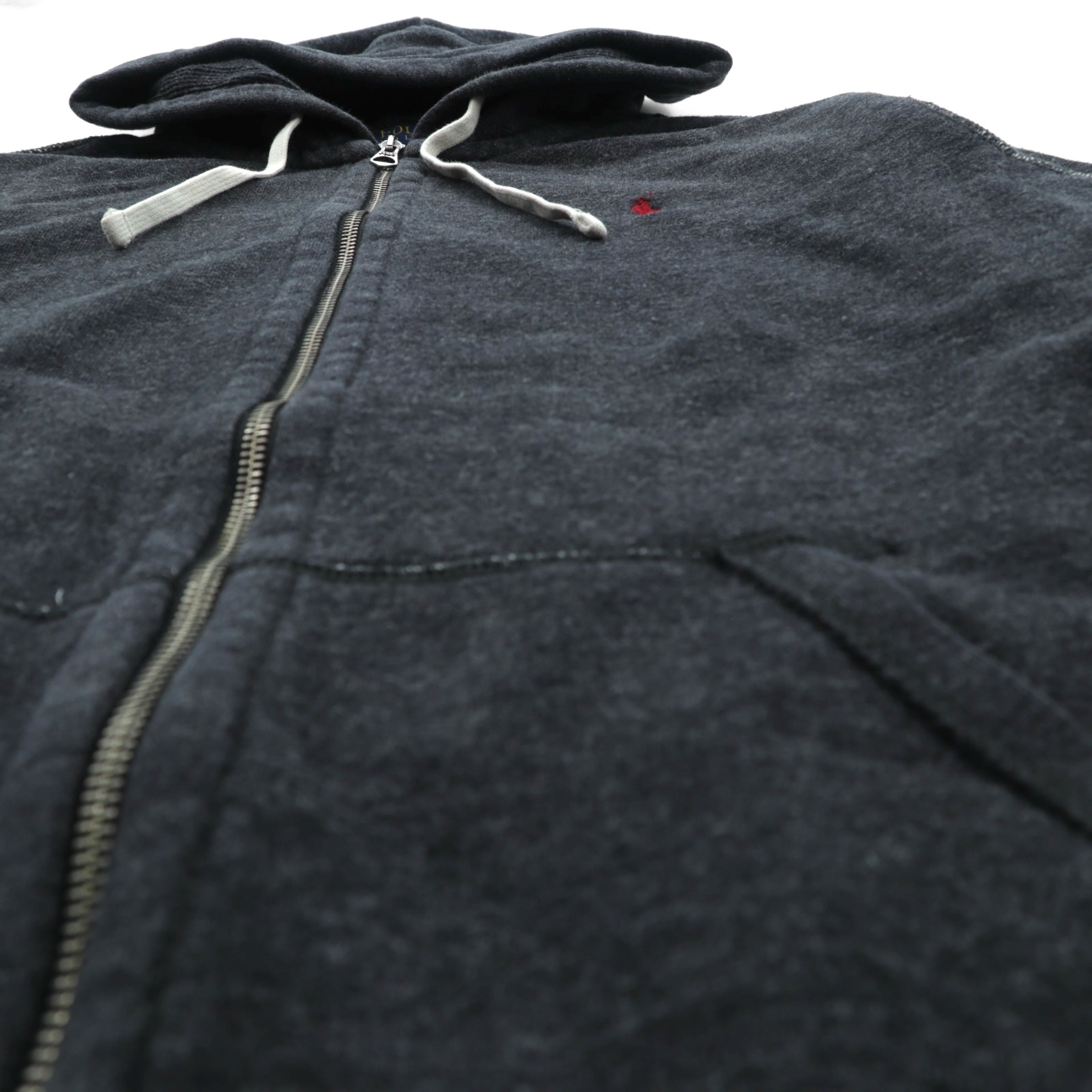 Polo Ralph Lauren リバースウィーブ ジップパーカー XL チャコールグレー スモールポニー刺繍