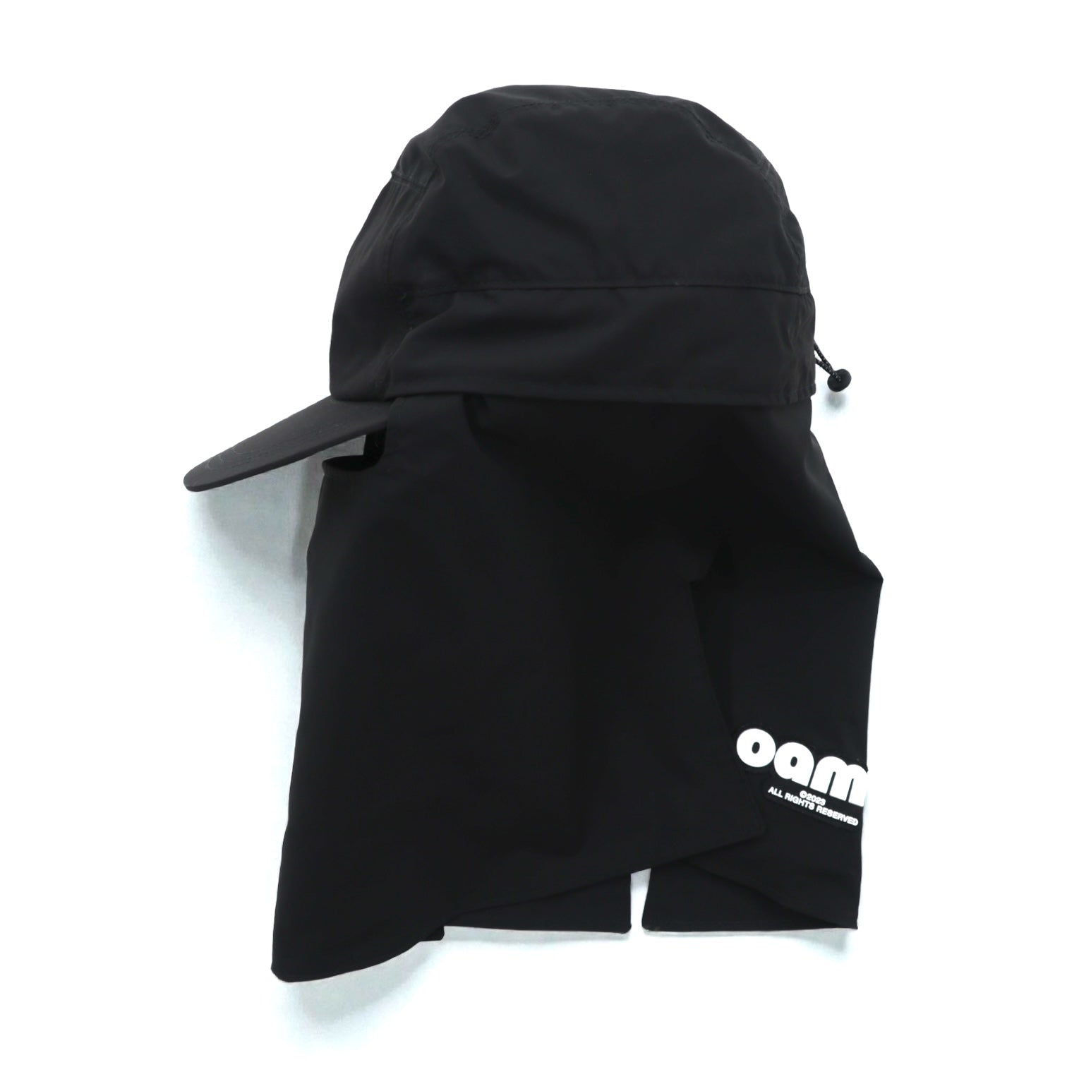 OAMC 2WAY キャップ VEILED CAP バラクラバ ブラック サンシェード 着脱可 ドローコード 23A28OAB17 TESBA032 イタリア製