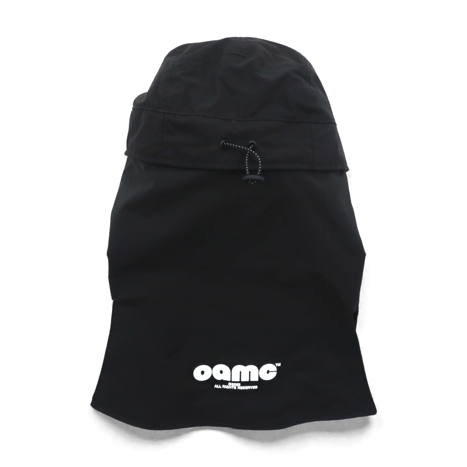 OAMC 2WAY キャップ VEILED CAP バラクラバ ブラック サンシェード 着脱可 ドローコード 23A28OAB17 TESBA032 イタリア製