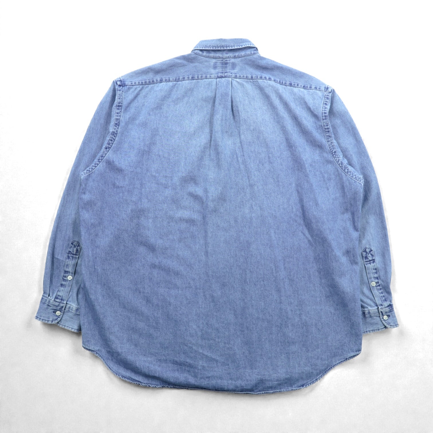 Ralph Lauren 90年代 ボタンダウン デニムシャツ 2XL インディゴ BLAKE スモールポニー刺繍