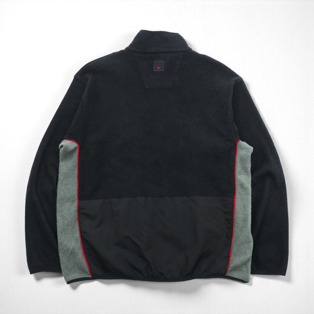 NAUTICA 00年代 USA製 ダブルジップ フリースジャケット L ブラック COMPETITON