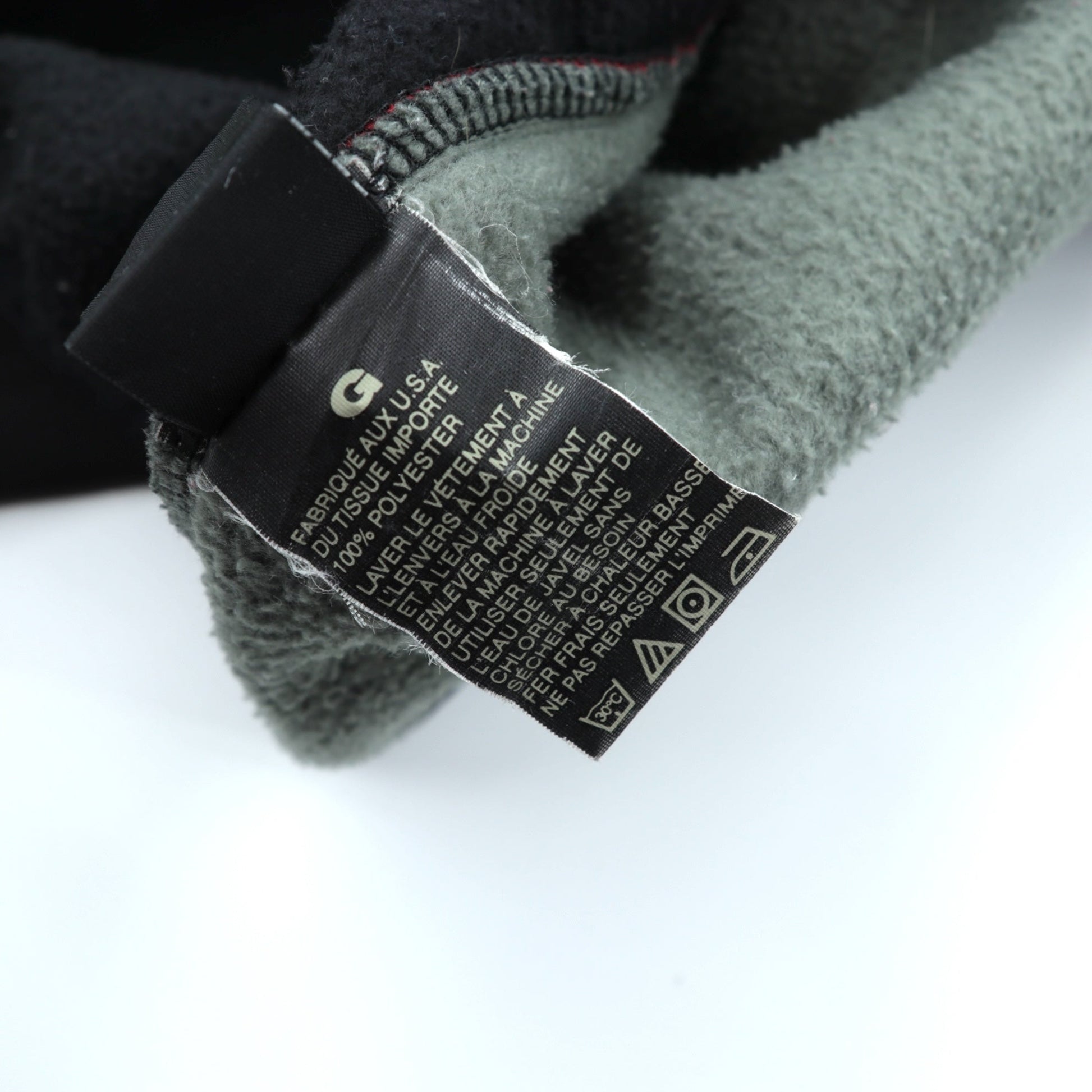 NAUTICA 00年代 USA製 ダブルジップ フリースジャケット L ブラック COMPETITON
