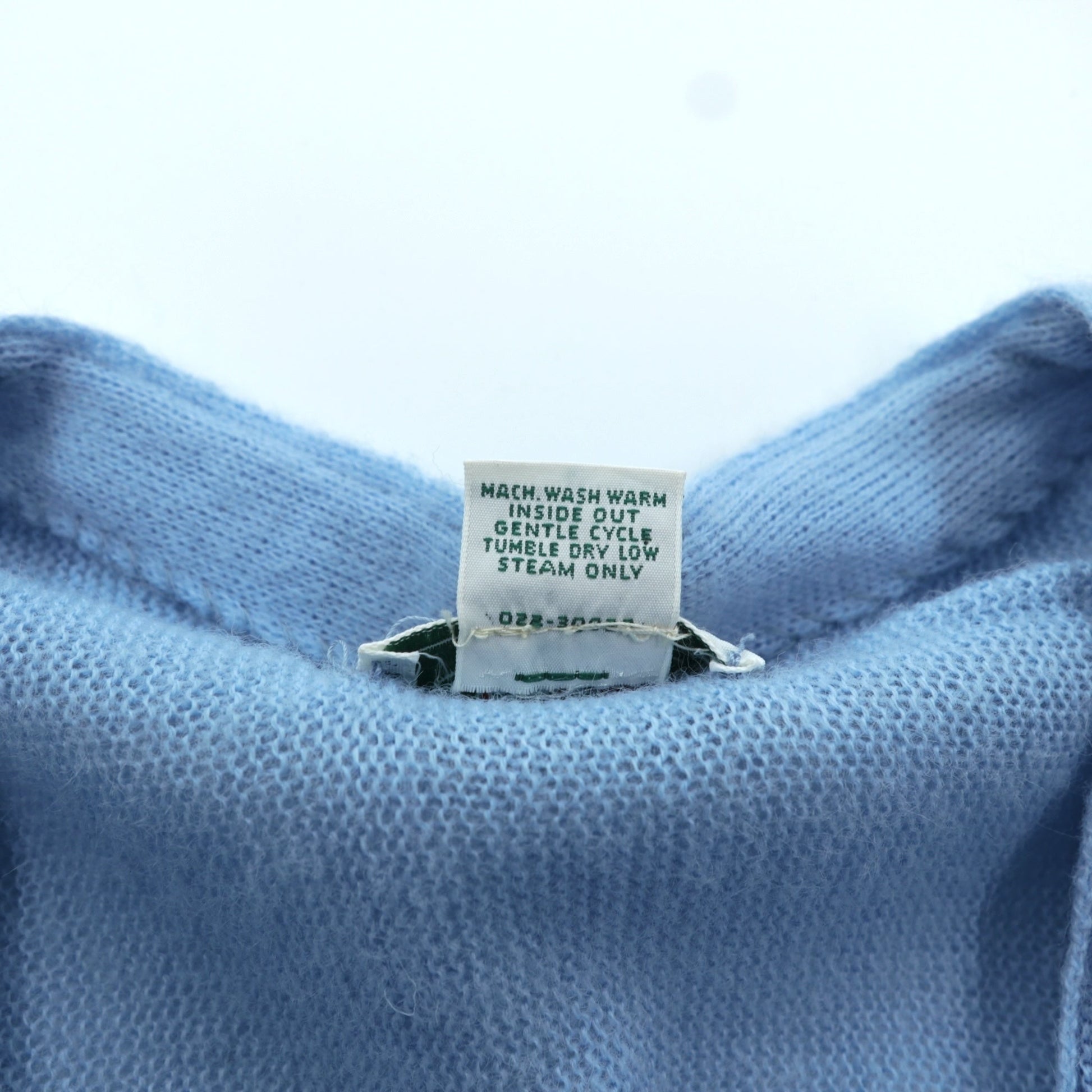 IZOD LACOSTE 80年代 USA製 ヴィンテージ Vネック ニット カーディガン L ブルー アクリル