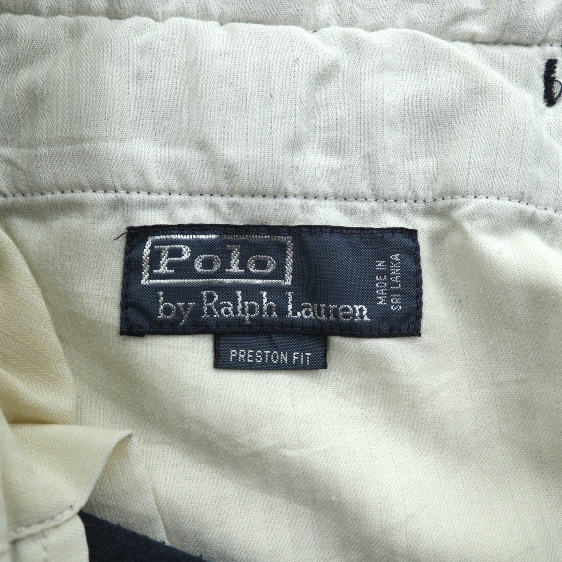 Polo Ralph Lauren 90年代 コーデュロイ チノパンツ スラックス L ネイビー PRESTON FIT