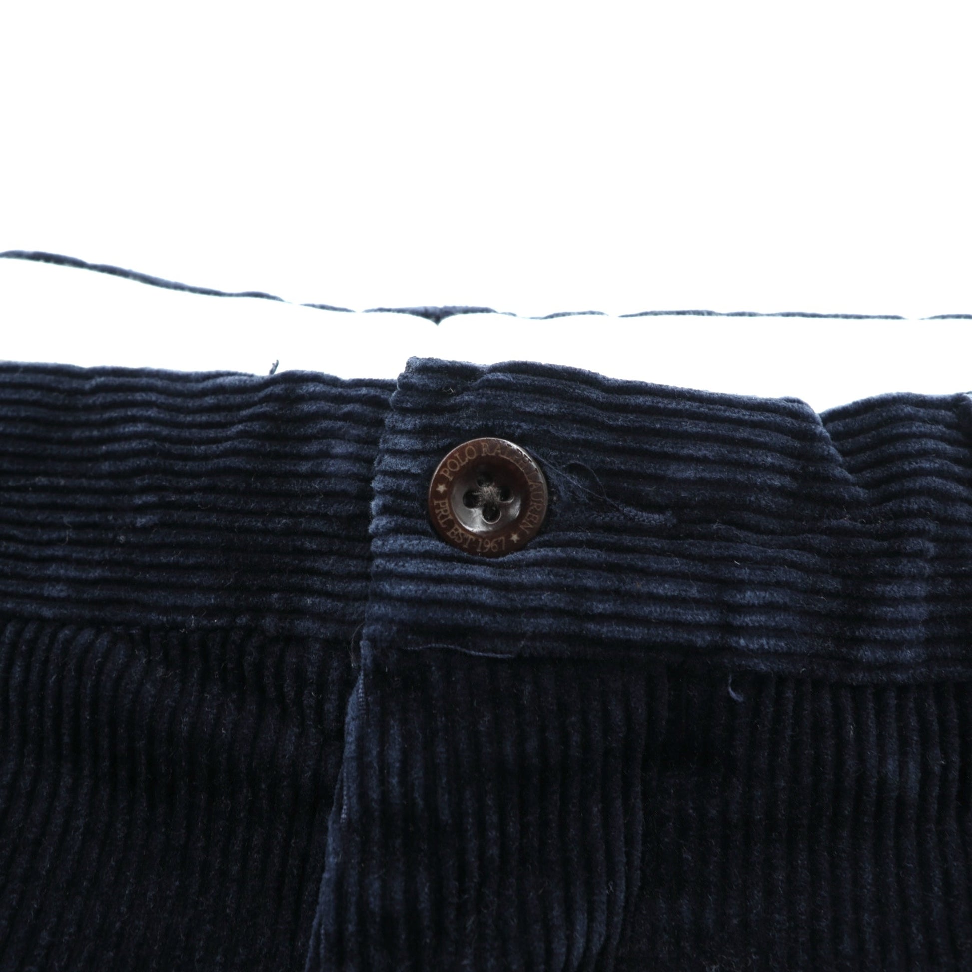 Polo Ralph Lauren 90年代 コーデュロイ チノパンツ スラックス L ネイビー PRESTON FIT