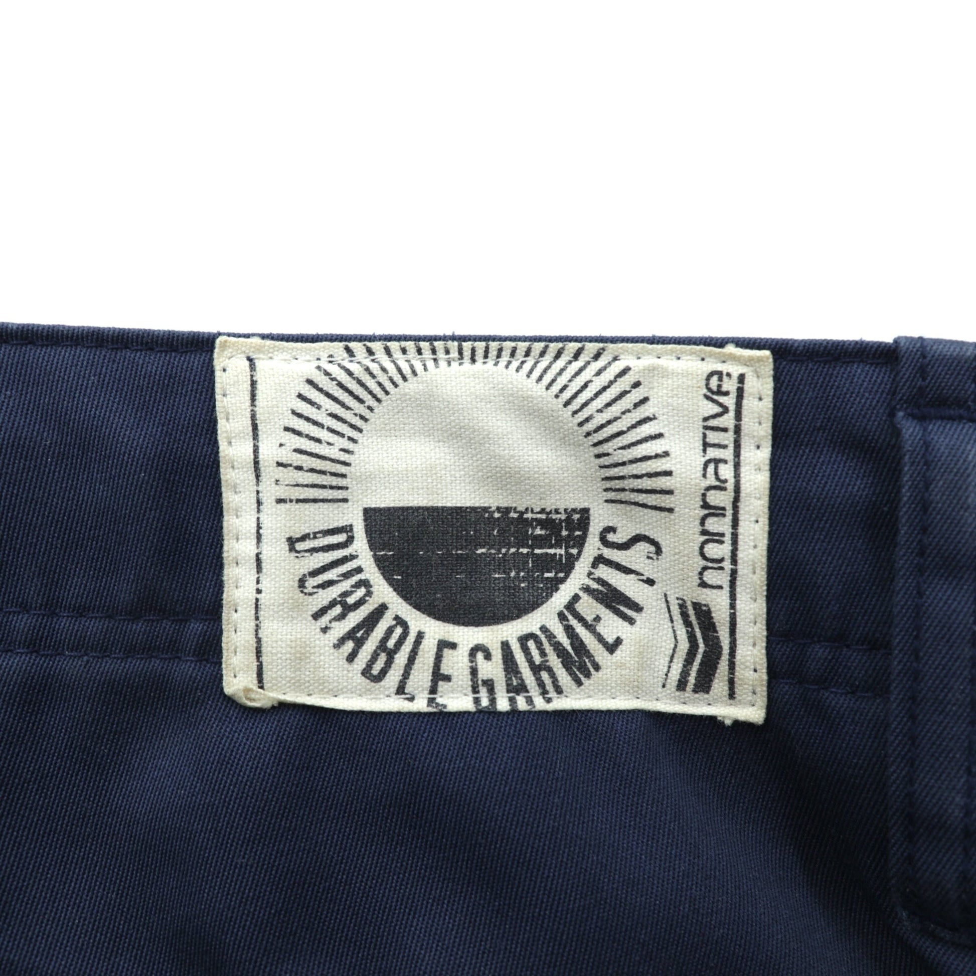 nonnative 日本製 ツイル チノ トラウザーズパンツ ワークパンツ M ネイビー ポリエステル