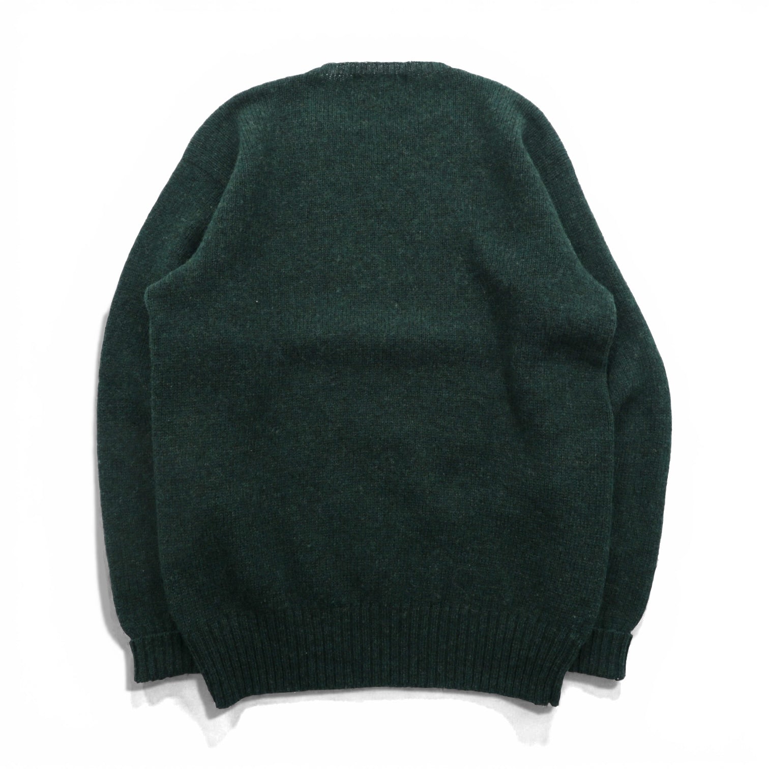 Polo Ralph Lauren 90年代 クルーネック ニット セーター L カーキ ウール スモールポニー刺繍