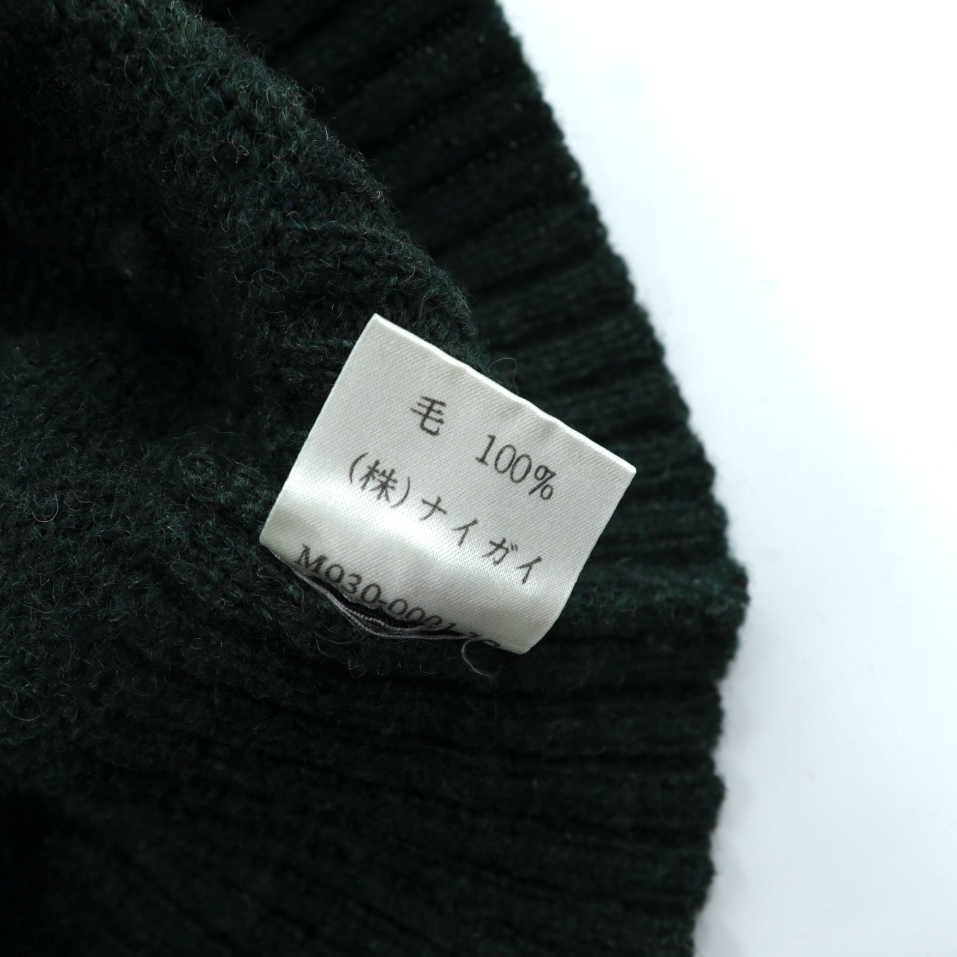 Polo Ralph Lauren 90年代 クルーネック ニット セーター L カーキ ウール スモールポニー刺繍