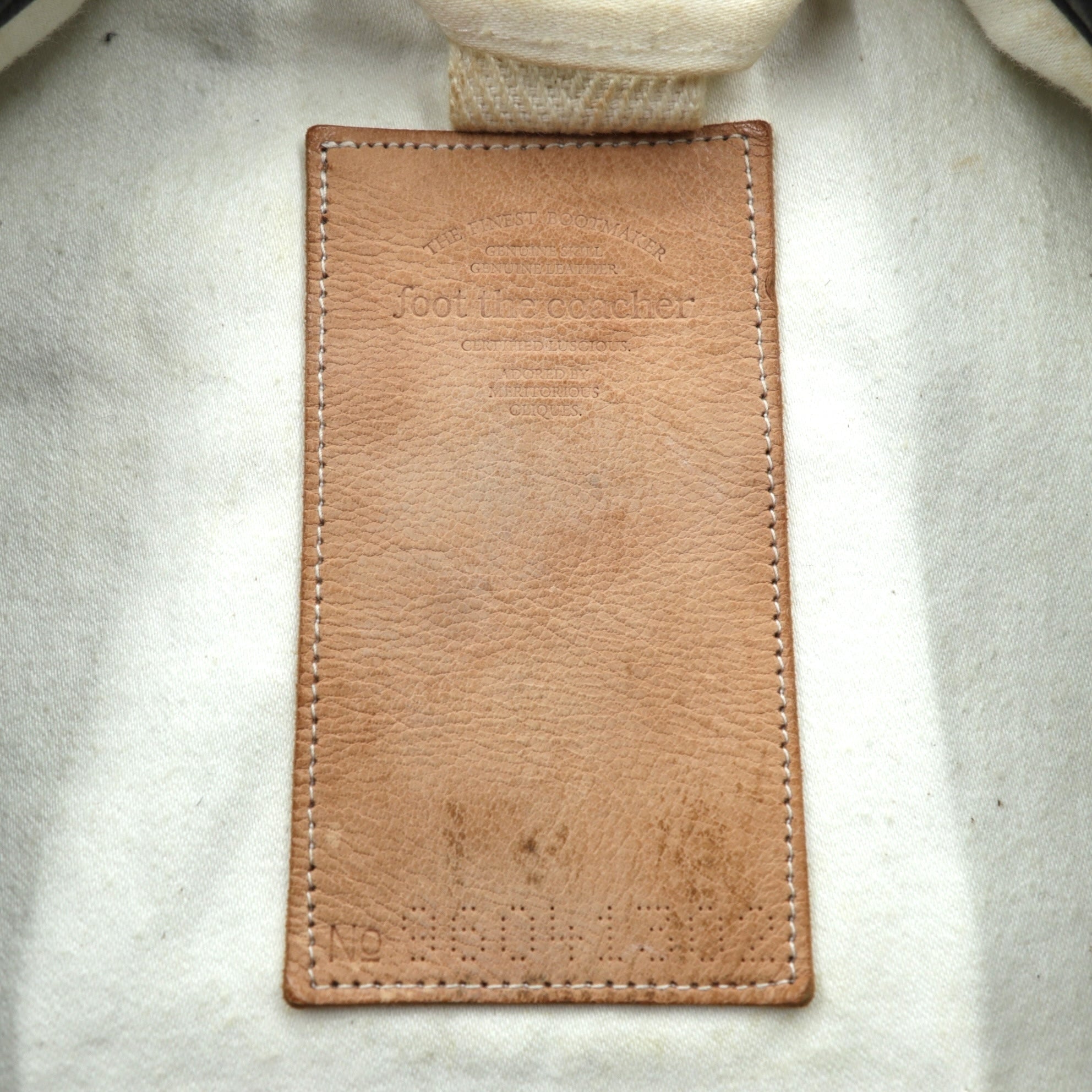 foot the coacher × The British Millerain Co. オイルド ハンティングジャケット ノーカラー ブルゾン L ブラック ダブルジップ 防水 RESISTANT SINGLE JACKET 日本製
