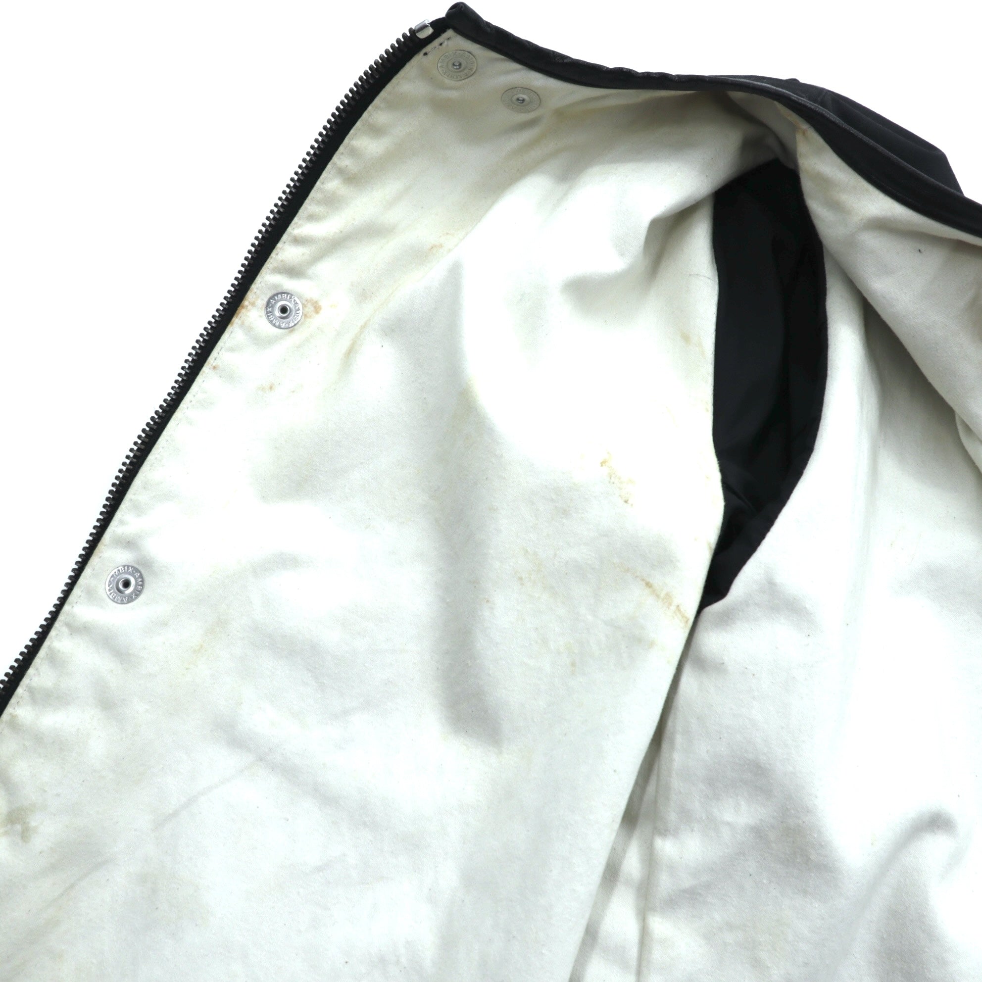 foot the coacher × The British Millerain Co. オイルド ハンティングジャケット ノーカラー ブルゾン L ブラック ダブルジップ 防水 RESISTANT SINGLE JACKET 日本製