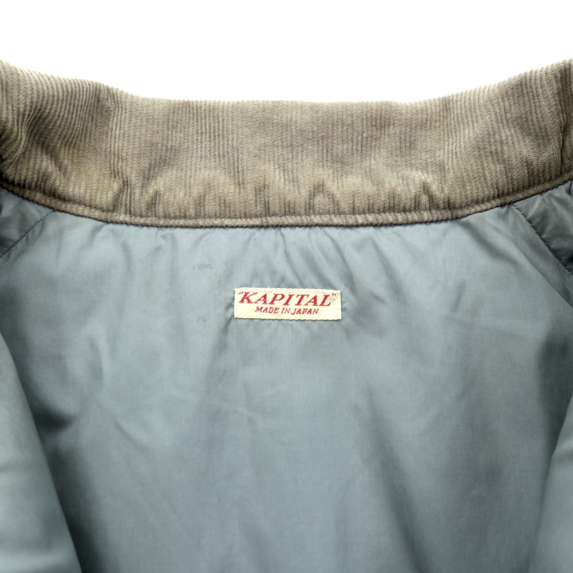 KAPITAL 日本製 60/40 クロス ツギハギ ボア フリースジャケット アノラック L ドローコード TUGIHAGI FLEECE HUTTE ANORAK K2110LJ085