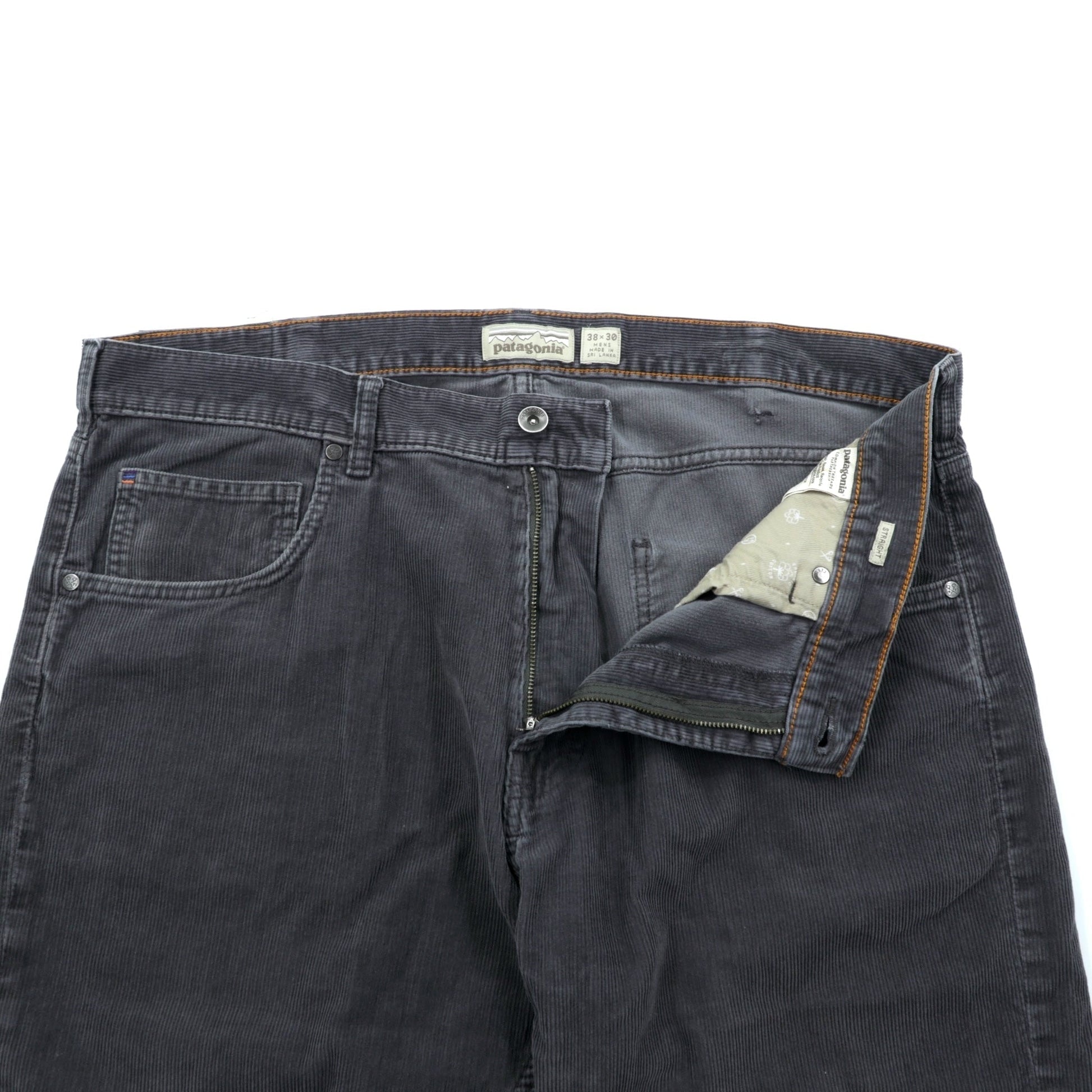 Patagonia コーデュロイ チノパンツ ワークパンツ XL グレー ストレートフィット ORGANIC COTTON 55920
