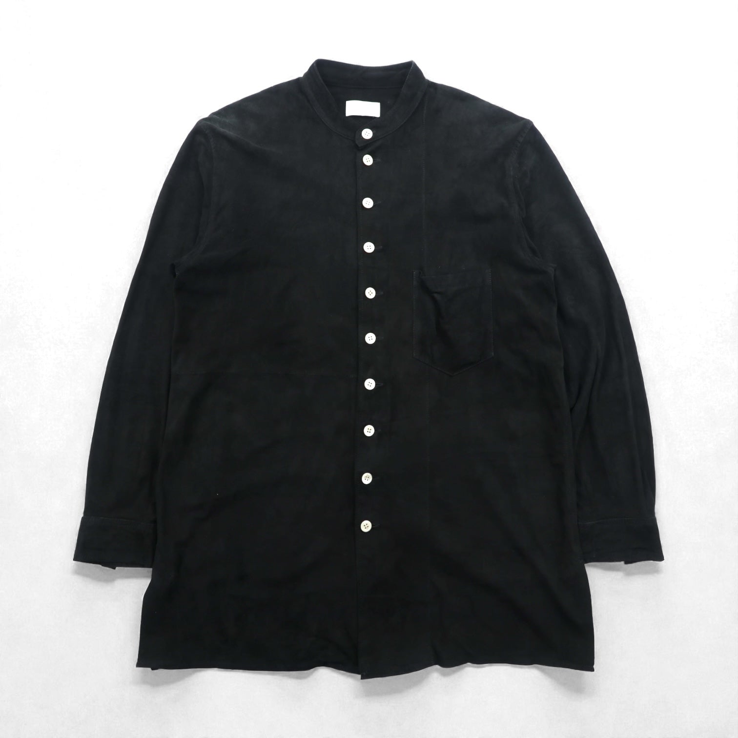 BED J.W FORD 日本製 Suede Leather Blouse シャツ M ブラック カンガルーレザー 夜明け 新世界 21SS-B-BL10
