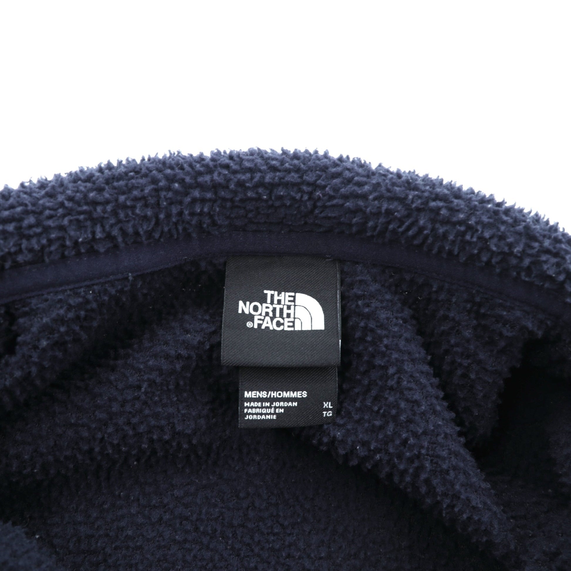 THE NORTH FACE ボア フリースベスト XL ネイビー ブルー スタンドカラー パイピング NF0A4XZE