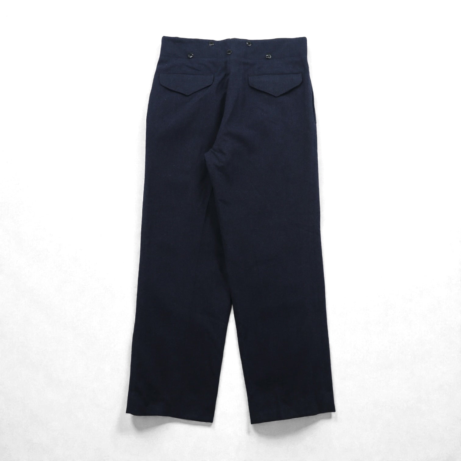 Vintage 60s Trousers Clayman & Sons Ltd スラックス パンツ M ネイビー ウール 8405-21-800-1044 60年代 カナダ軍