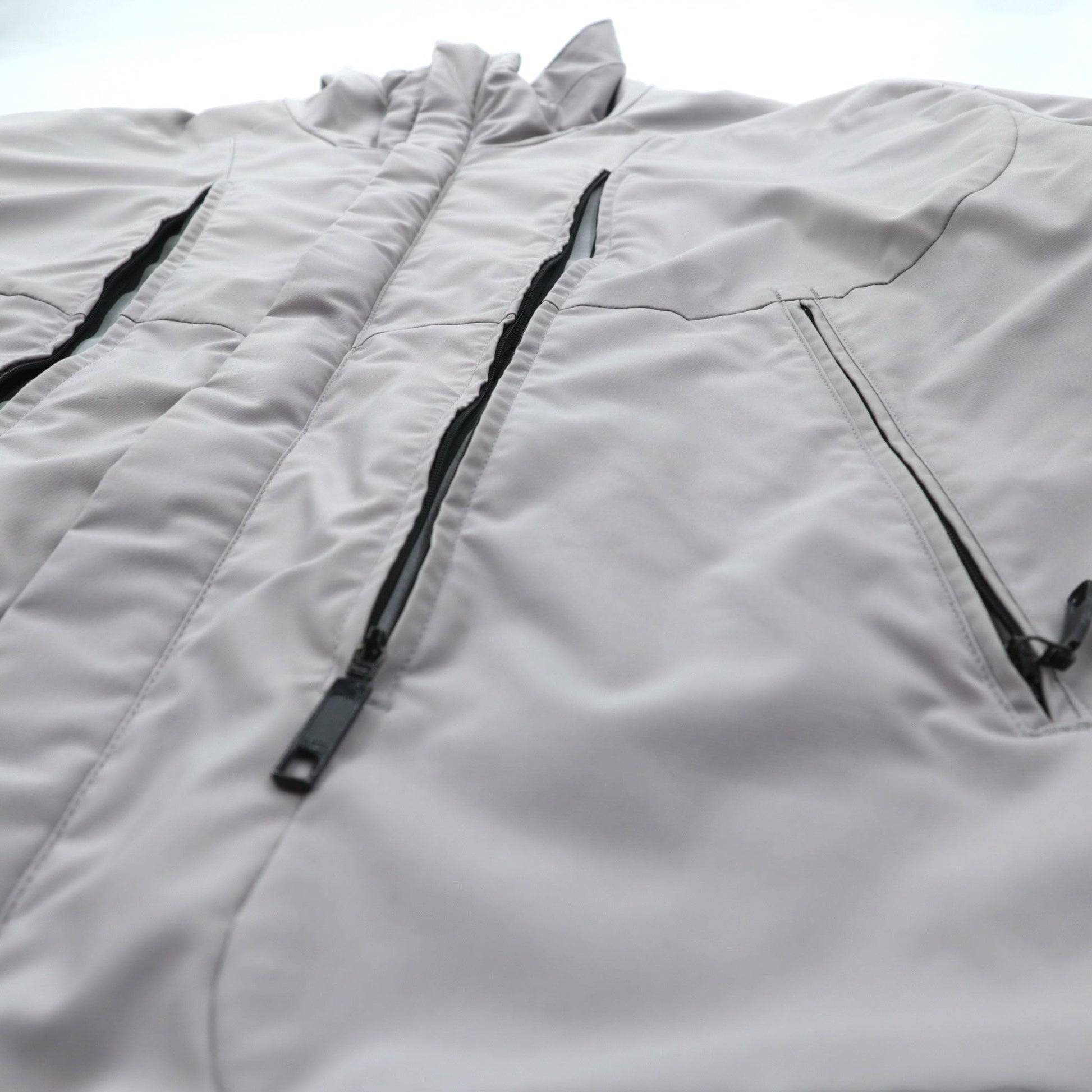 URU 中綿 パディングジャケット PADDING JACKET 日本製 L ドローコード リフレクター スタンドカラー 16FUJ05