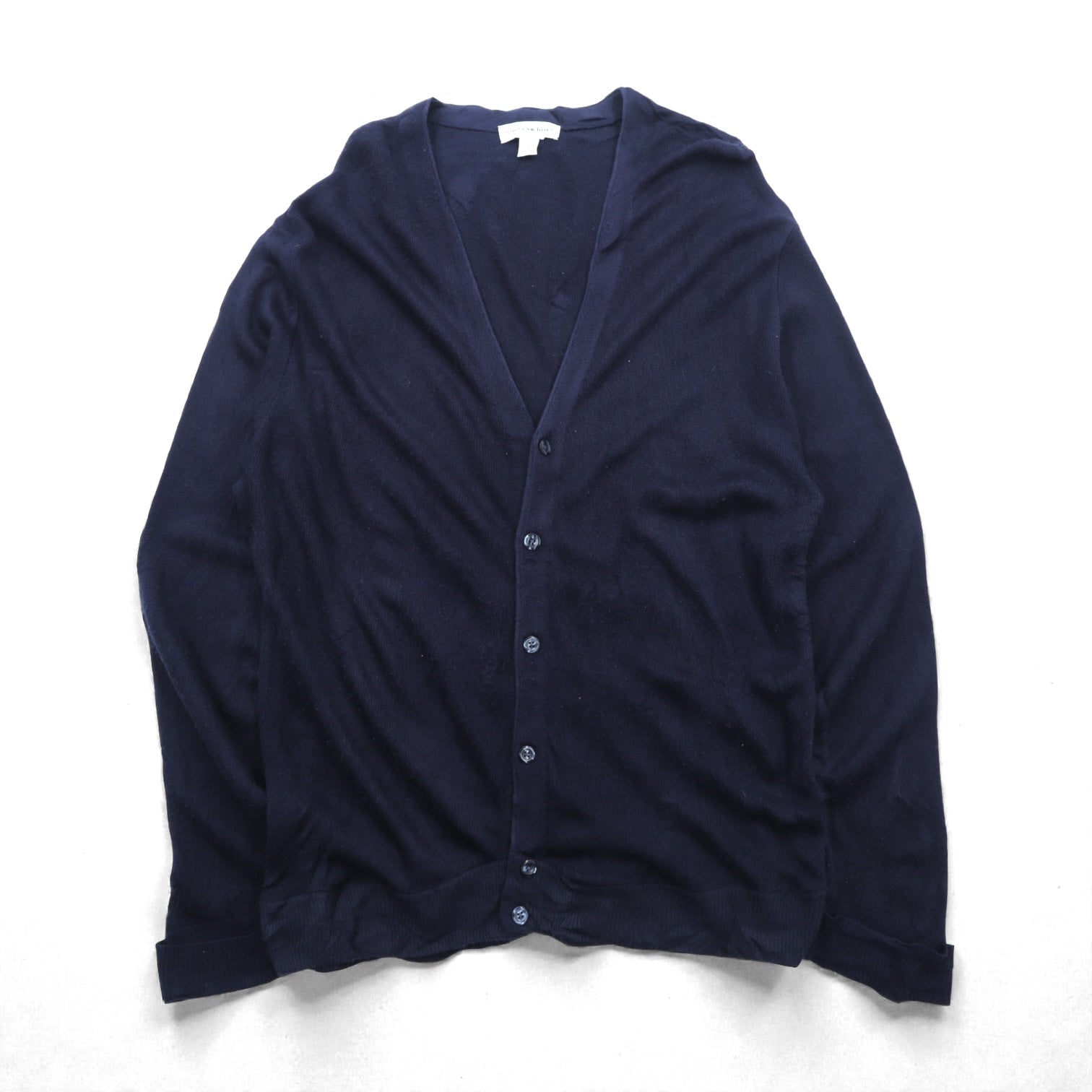 Cypress Links 90s Vintage Knitwear Vネック カーディガン XL ネイビー アクリルニット 90年代