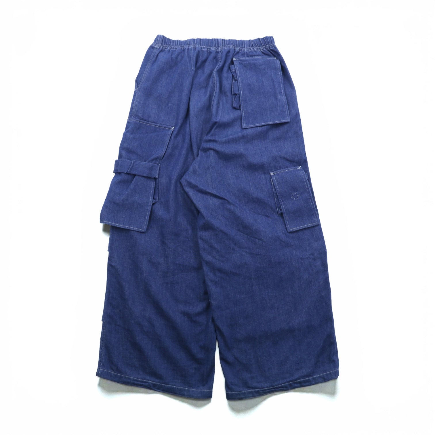 Sasquatchfabrix. 日本製 UTILITY FULL FLAP DENIM PANTS ワイド デニム カーゴパンツ M インディゴ 24SS-PA9-003