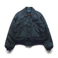 ALPHA INDUSTRIES 90年代 USA製 CWU 45P フライトジャケット L ネイビー 難燃性 短丈 ボロ