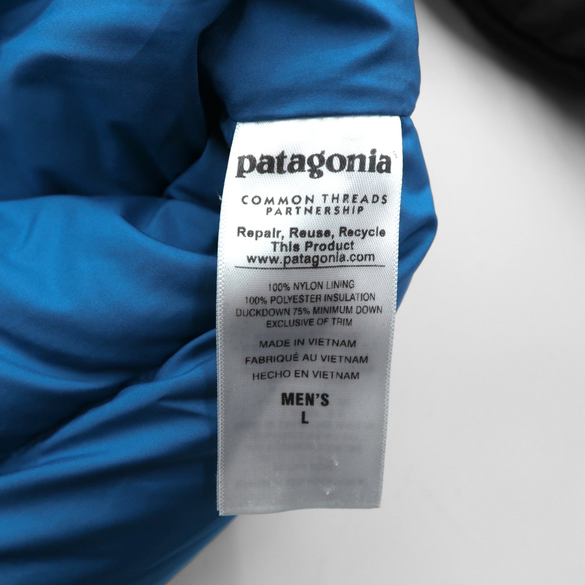 Patagonia スタンドカラー Bivy Down Jacket ビビー ダウンジャケット L ネイビー ナイロン 28321FA15