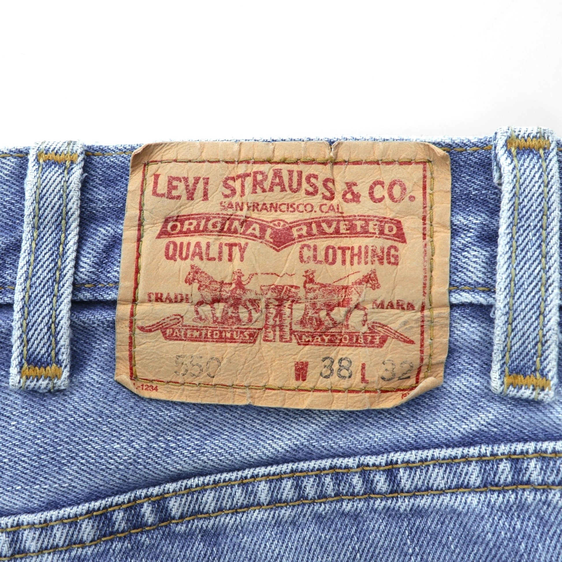 Levi's 550 リラックスフィット RELAXED FIT デニムパンツ ジーンズ XL インディゴ 5504891