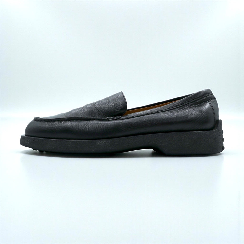 TOD'S ヴァンプ ドライビングシューズ スリッポン ローファー 28cm ブラック レザー イタリア製