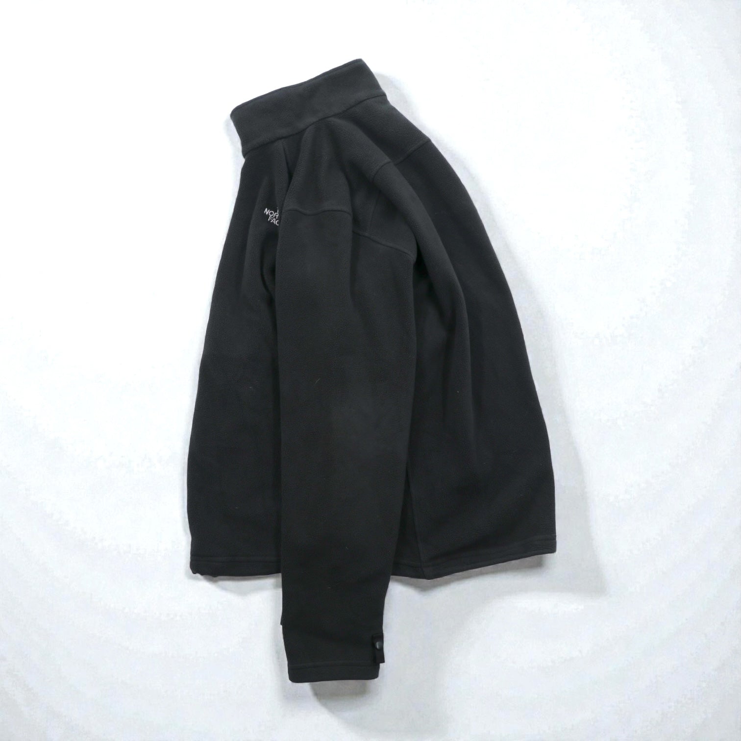 THE NORTH FACE フリースジャケット M ブラック ドローコード FLASHDRY 吸汗速乾 スタンドカラー A0FC US規格