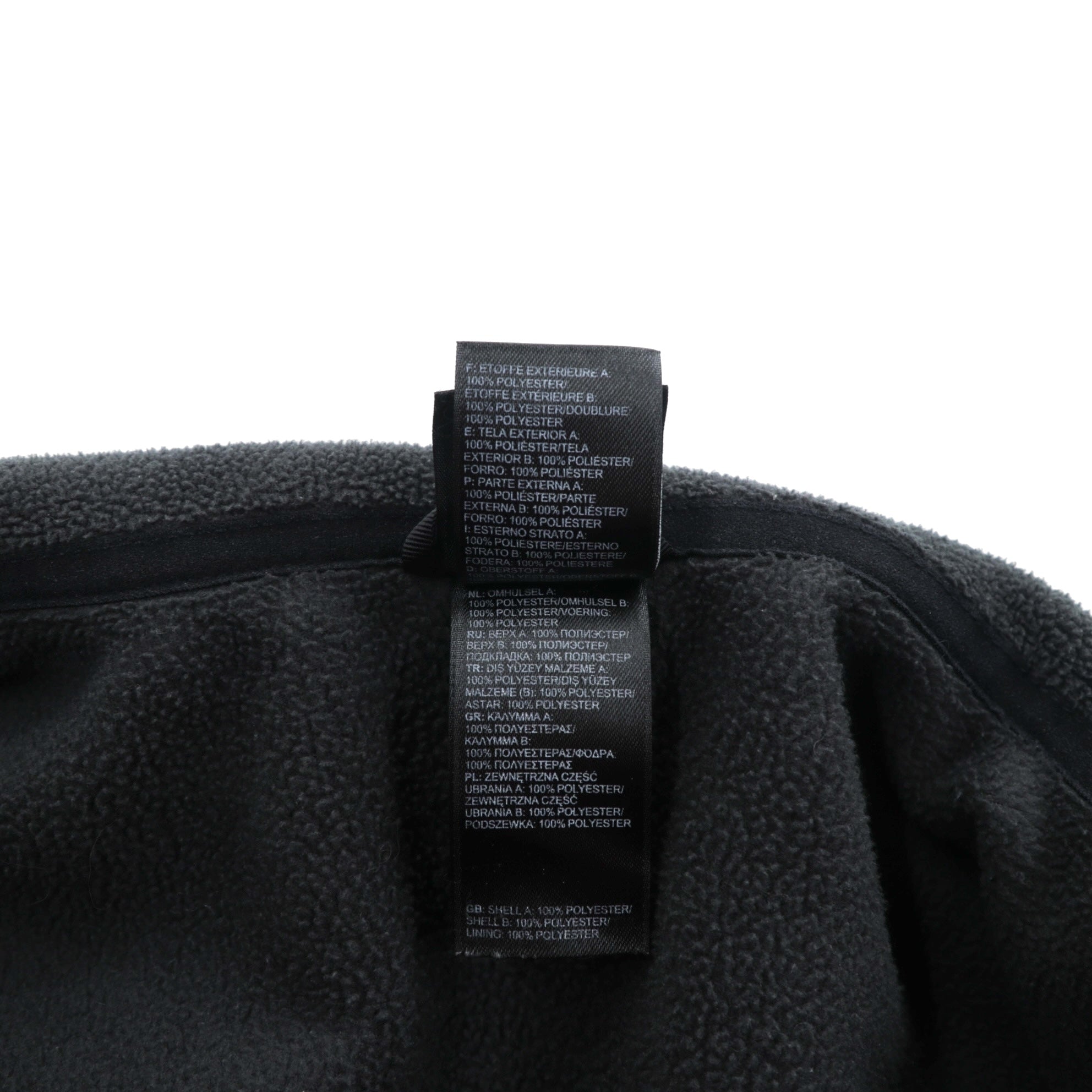 THE NORTH FACE フリースジャケット M ブラック ドローコード FLASHDRY 吸汗速乾 スタンドカラー A0FC US規格