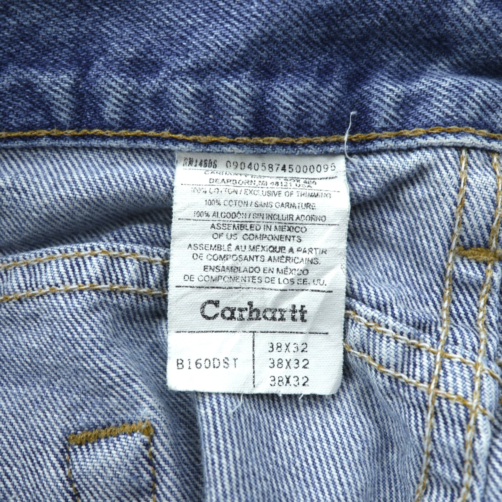 carhartt 5ポケット デニムパンツ ジーンズ XL インディゴ B160 DST