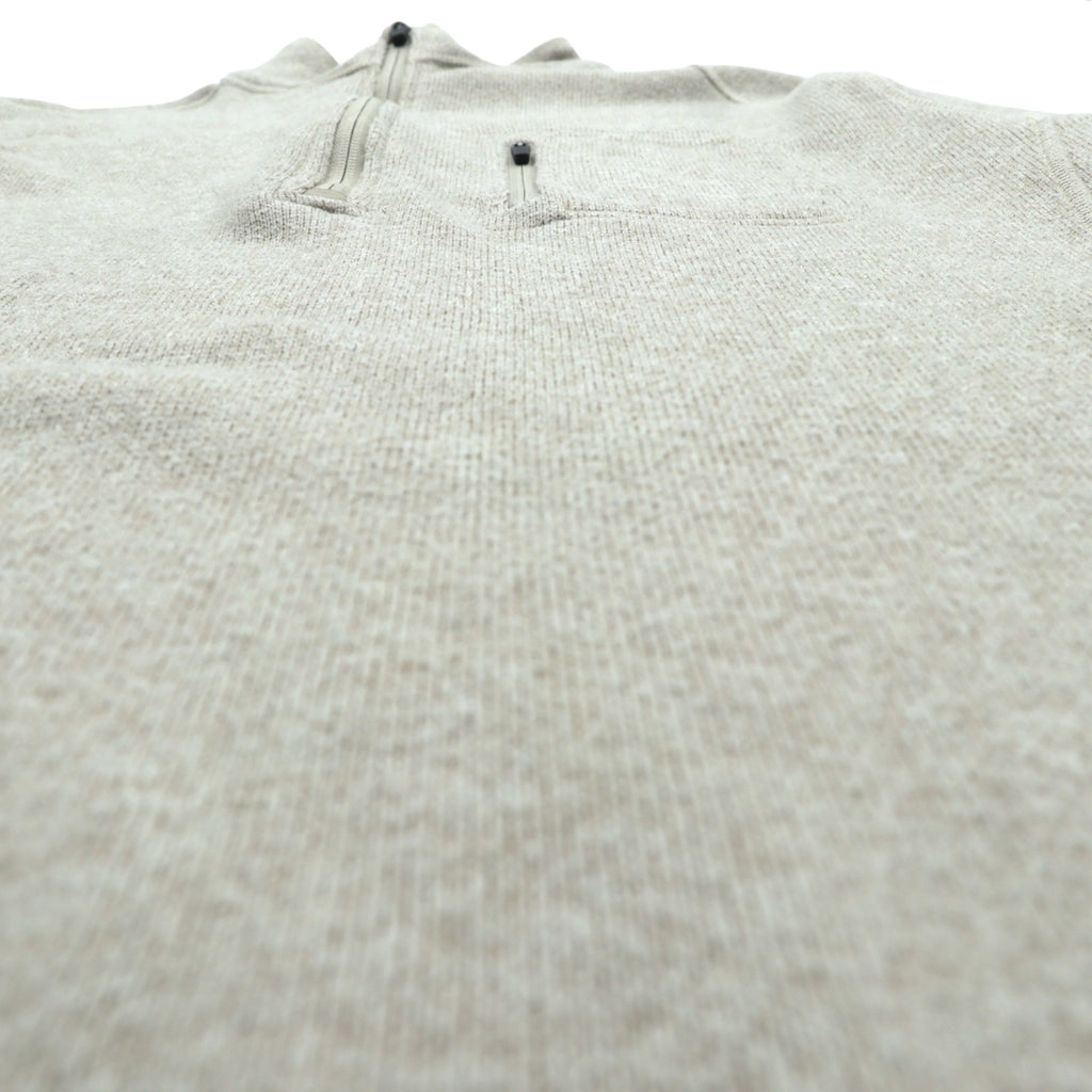 Woolrich ハーフジップ フリース プルオーバー セーター フリースジャケット XL ベージュ HMQ00235