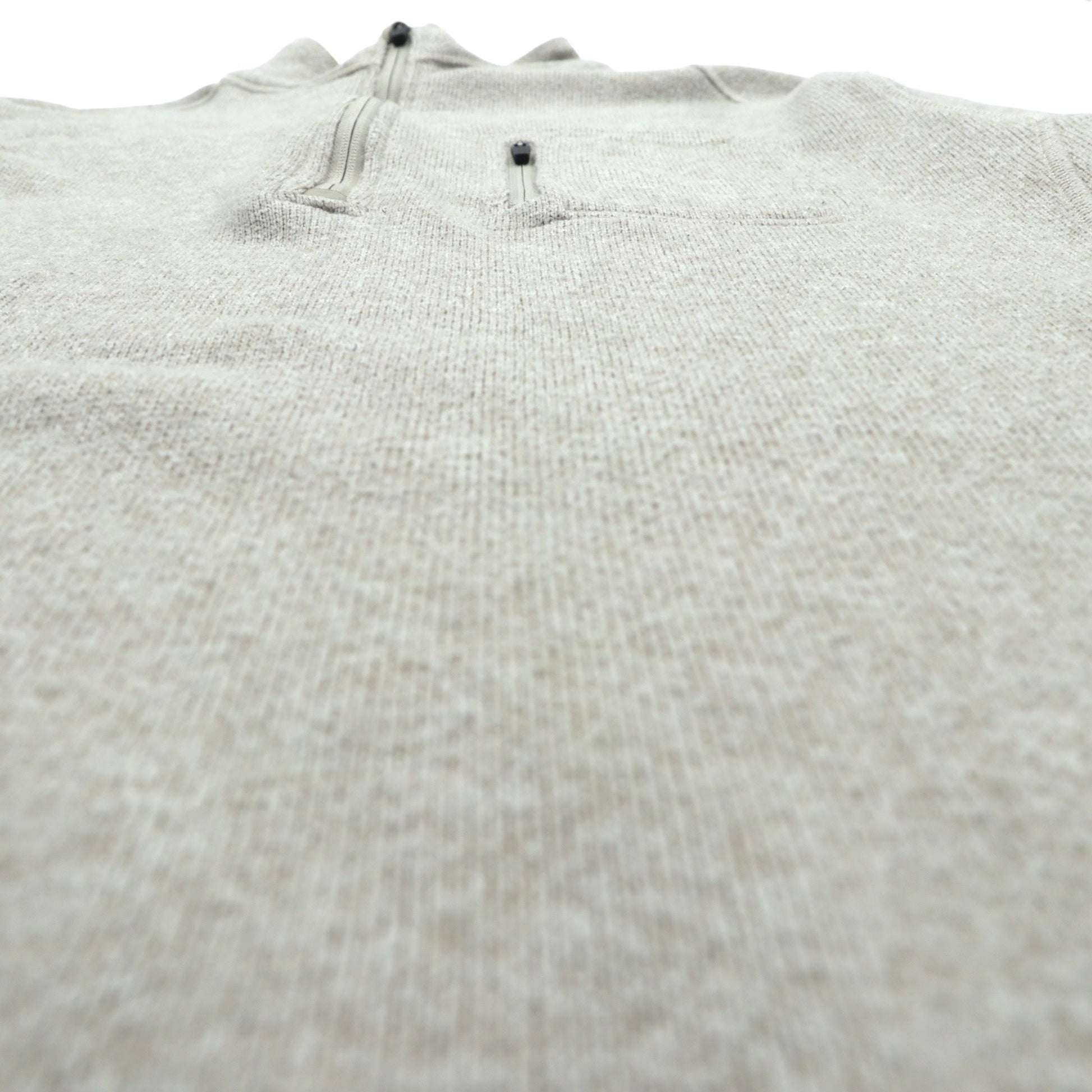 Woolrich ハーフジップ フリース プルオーバー セーター フリースジャケット XL ベージュ HMQ00235