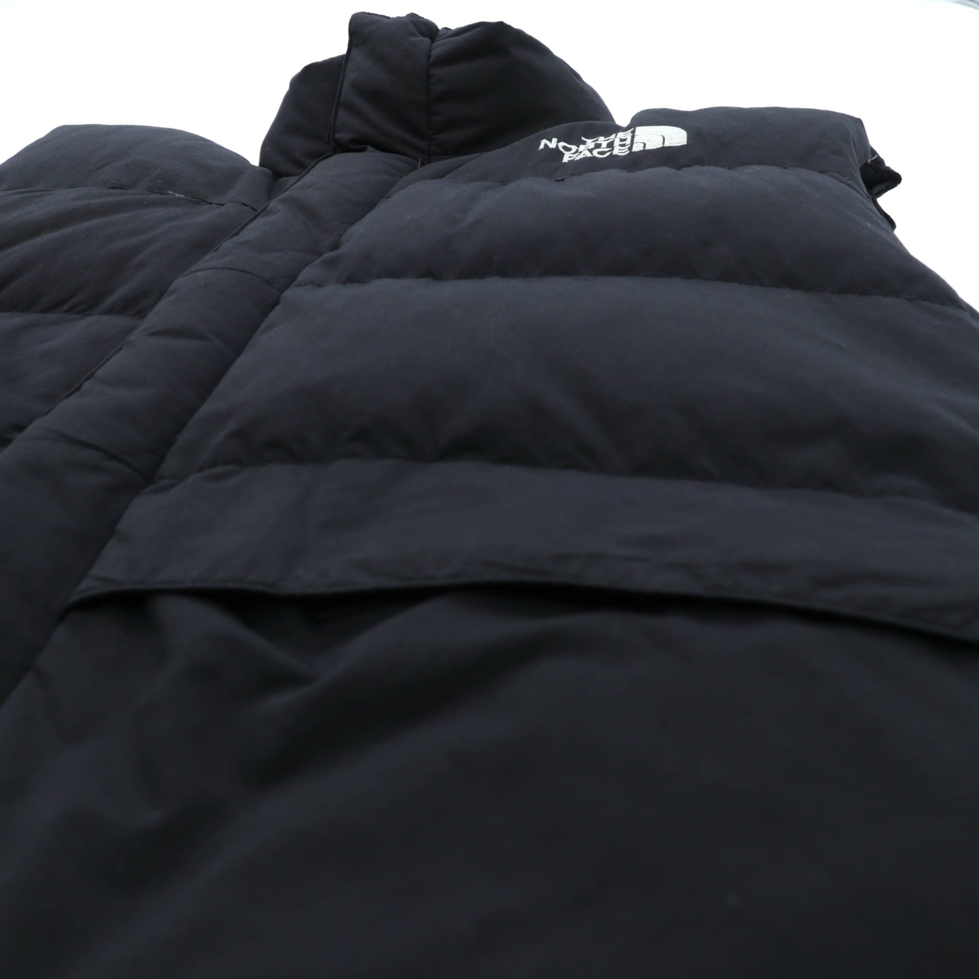 THE NORTH FACE ヌプシ グースインサレーションベスト L パーカー収納式 ドローコード ダブルジップ スタンドカラー
