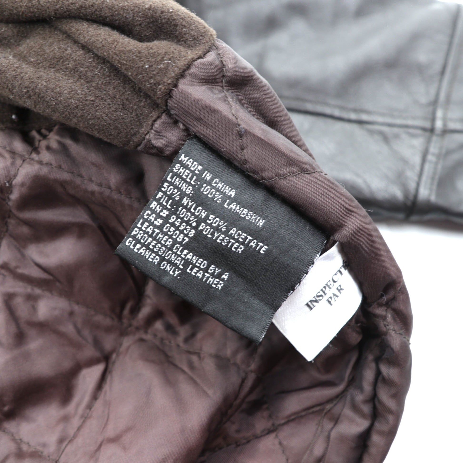 Kenneth Cole レザーコート 中綿 チェスターコート L レザー ウエストベルト付き エポレット 比翼