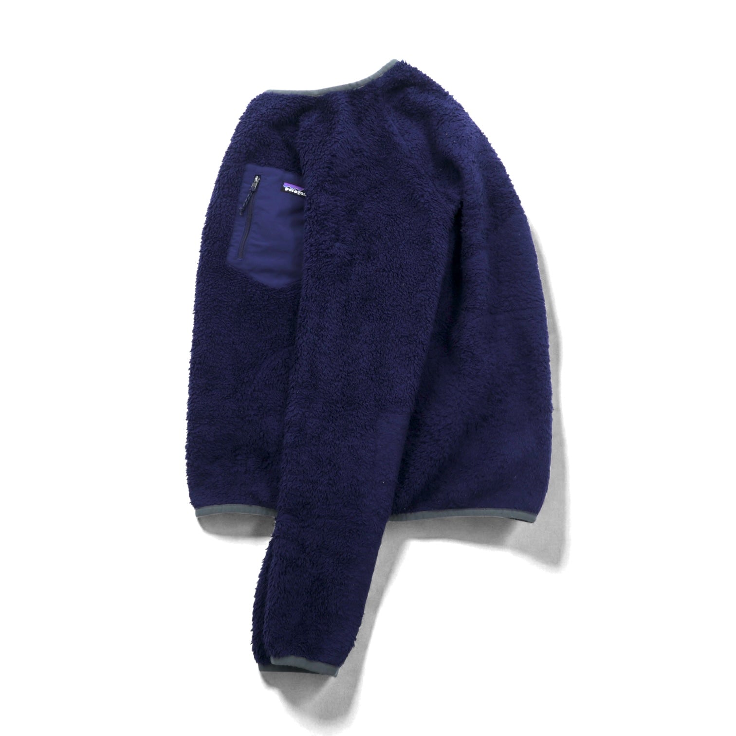 Patagonia ロスガトス クルー Los Gatos Crew ボア フリースジャケット M ネイビー プルオーバー 胸ポケット 25895