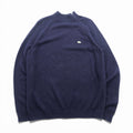 LACOSTE ショルダージップ ハイネック ニット セーター XL ネイビー フランスデザイン