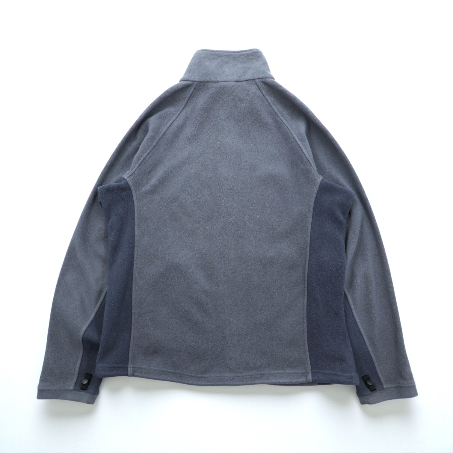 THE NORTH FACE スタンドカラー フルジップ フリースジャケット M ドローコード グレー